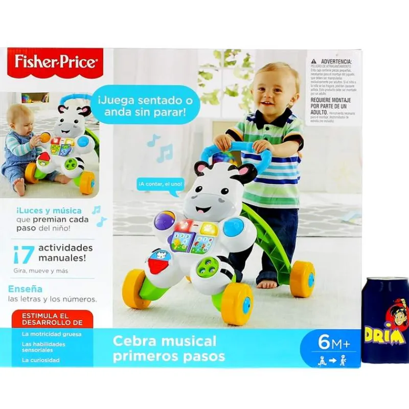 FISHER PRICE Primera Infancia Y Preescolar|Cebra Parlanchina Primeros Pasos -