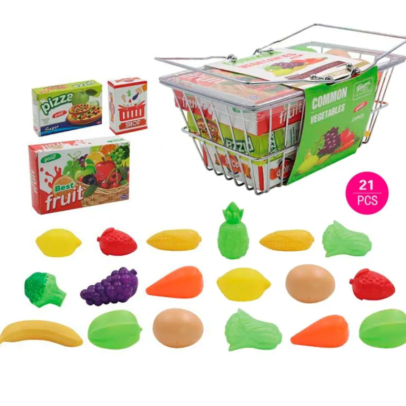DRIM DISCOUNT Cesta Comida Infantil- Juegos Y Juguetes De Imitación