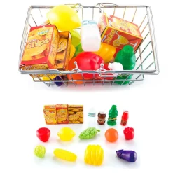 DRIM DISCOUNT Juegos Y Juguetes De Imitación|Cesta Metálica Vegetales Infantil