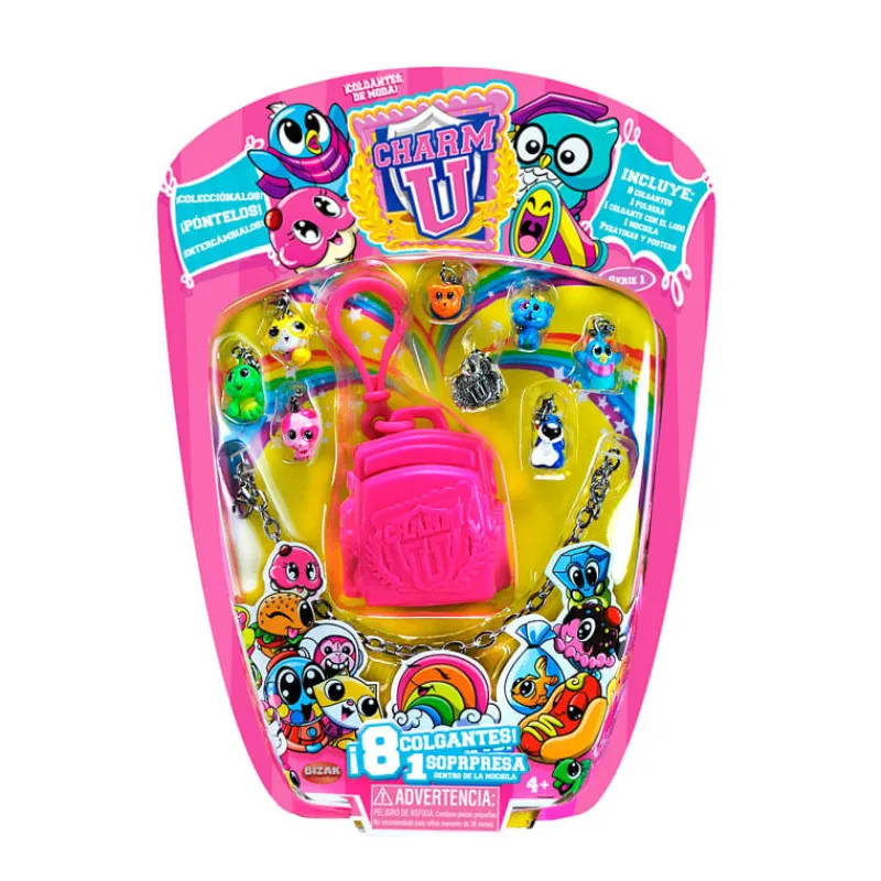 BIZAK Charm U Pulsera y 8 Colgantes con Mochila- Ropa Y Complementos