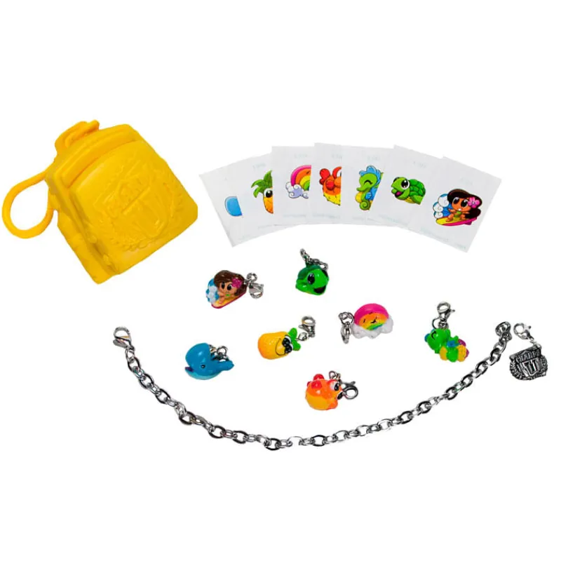 BIZAK Charm U Pulsera y 8 Colgantes con Mochila- Ropa Y Complementos