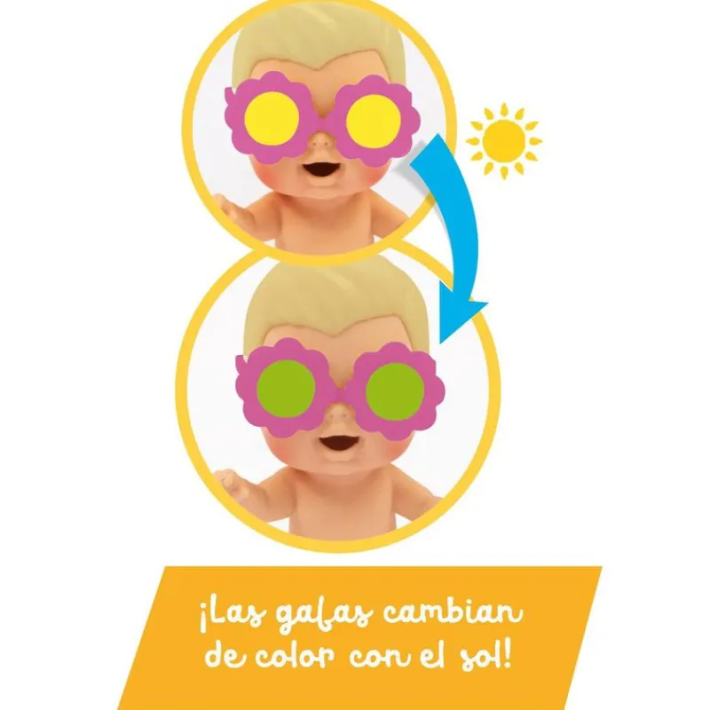 FAMOSA Muñecas|Cicciobello Amicicci & Friends Bebé Beach Time STD