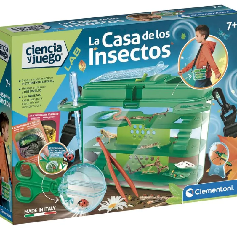 CLEMENTONI Ciencia y Juego Lab la Casa de los Insectos- Juegos Y Juguetes Educativos