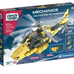 CLEMENTONI Juegos Y Juguetes Educativos|Ciencia y Juego Mecanics Helicóptero de Emergencia