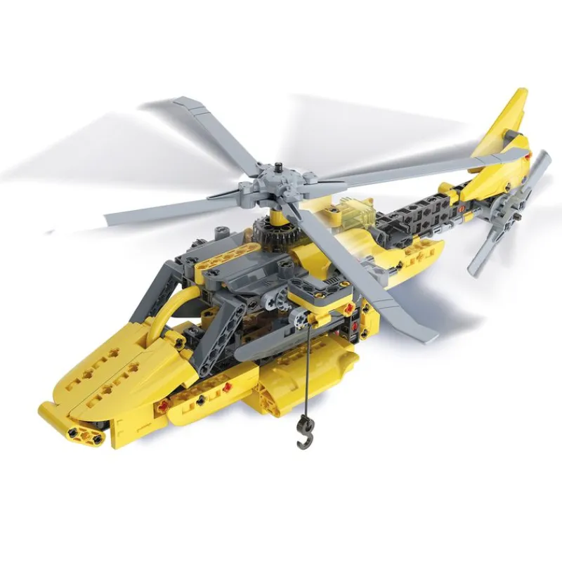 CLEMENTONI Juegos Y Juguetes Educativos|Ciencia y Juego Mecanics Helicóptero de Emergencia