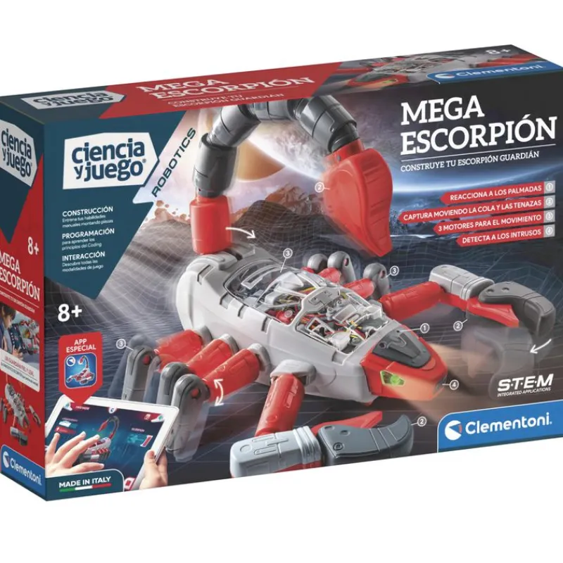 CLEMENTONI Ciencia y Juego Mega Escorpión- Juegos Y Juguetes Educativos