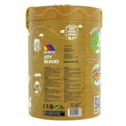 MOLTO Ciudad Bloques de Madera- Juegos De Madera|Vehículos, Trenes Y Parkings