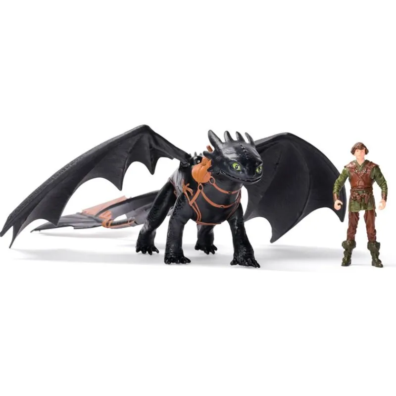 SPIN MASTER Cómo Entrenar a tu Dragón Desdentao con Hipo- Figuras Y Figuras De Acción