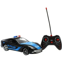 DRIM DISCOUNT Coches Radio Control (R/C)|Coche Policía Negro R/C a Escala 1:16