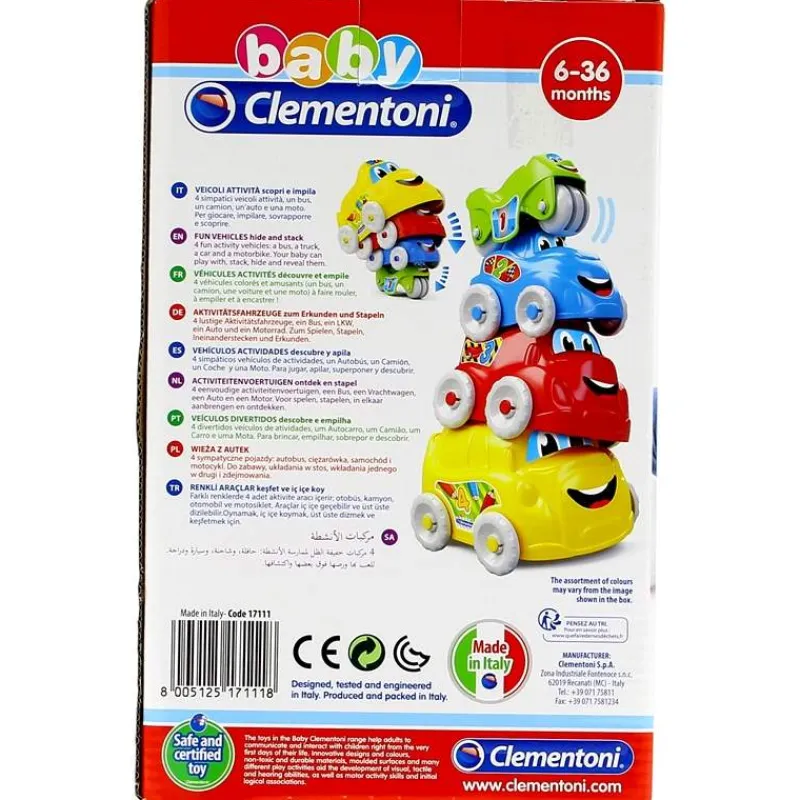 CLEMENTONI Primera Infancia Y Preescolar|Coches Apilables