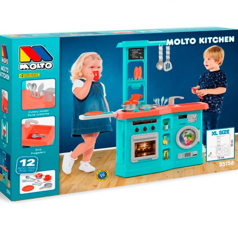MOLTO Juegos Y Juguetes De Imitación|Cocina con Planchador Azul