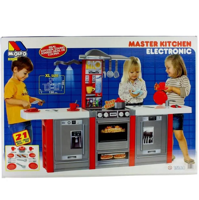 MOLTO Cocina Electrónica 3 Módulos y Luces- Juegos Y Juguetes De Imitación