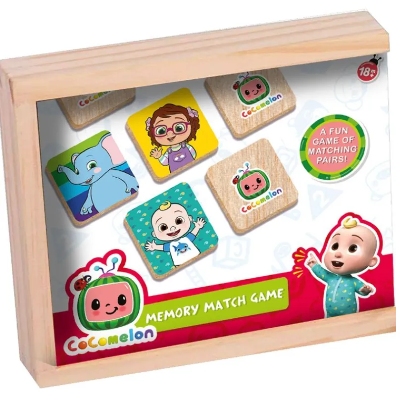 SELECCION DRIM Cocomelon Memory Cartas de Madera- Juegos De Madera|Juegos Y Juguetes Educativos