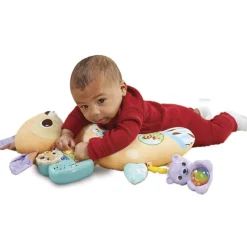 VTECH Mantas Y Gimnasios De Actividades|Primera Infancia Y Preescolar|Cojín Bebé Cervatilla 4 en 1