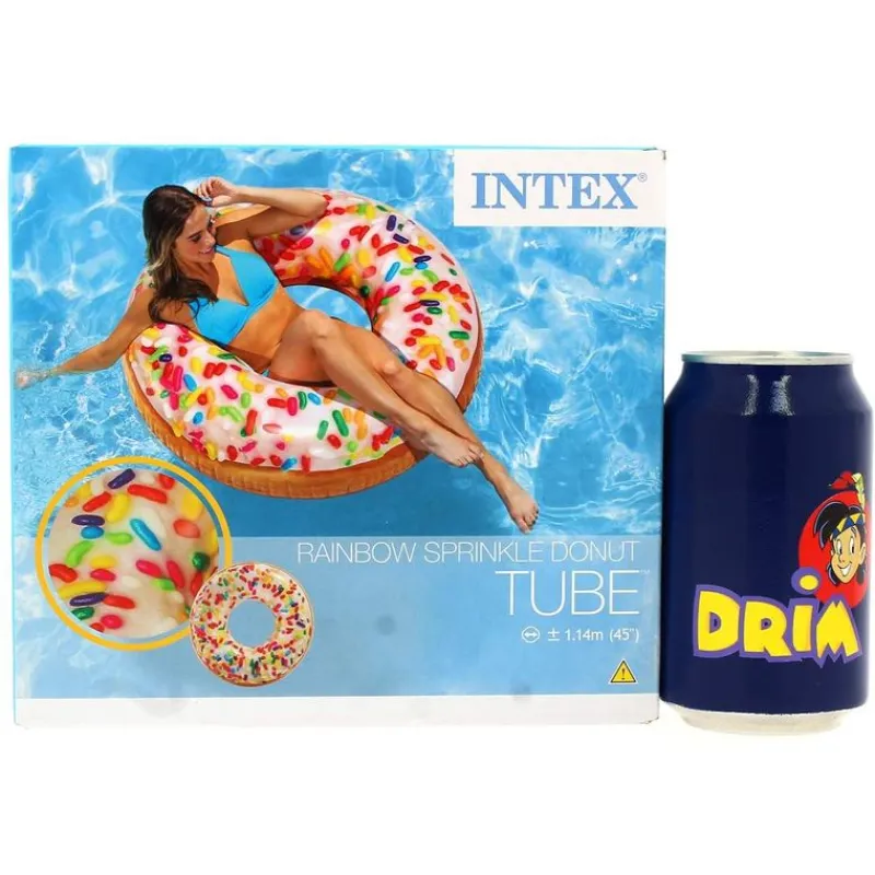 INTEX Aire Libre|Colchoneta Hinchable Donut Blanco