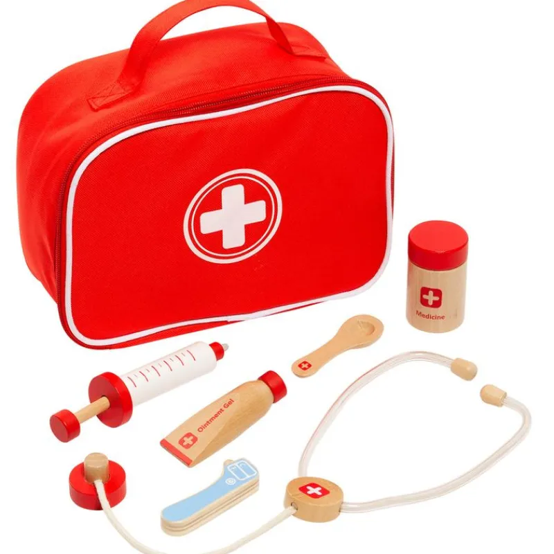 MOLTO Juegos De Madera|Juegos Y Juguetes De Imitación|Conjunto de Doctor de Madera