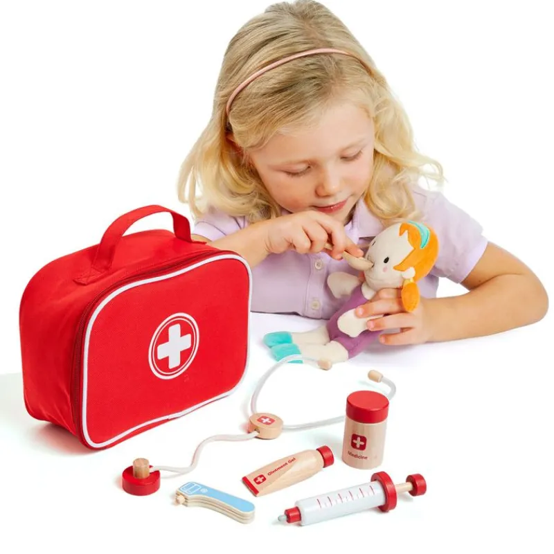 MOLTO Juegos De Madera|Juegos Y Juguetes De Imitación|Conjunto de Doctor de Madera