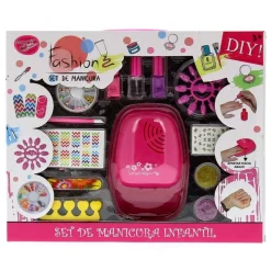 DRIM DISCOUNT Conjunto Infantil de Manicura con Secador- Juegos Y Juguetes De Imitación