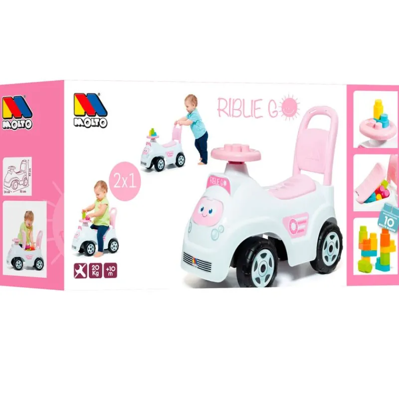 MOLTO Correpasillos Rosa- Bicicletas, Correpasillos Y Triciclos