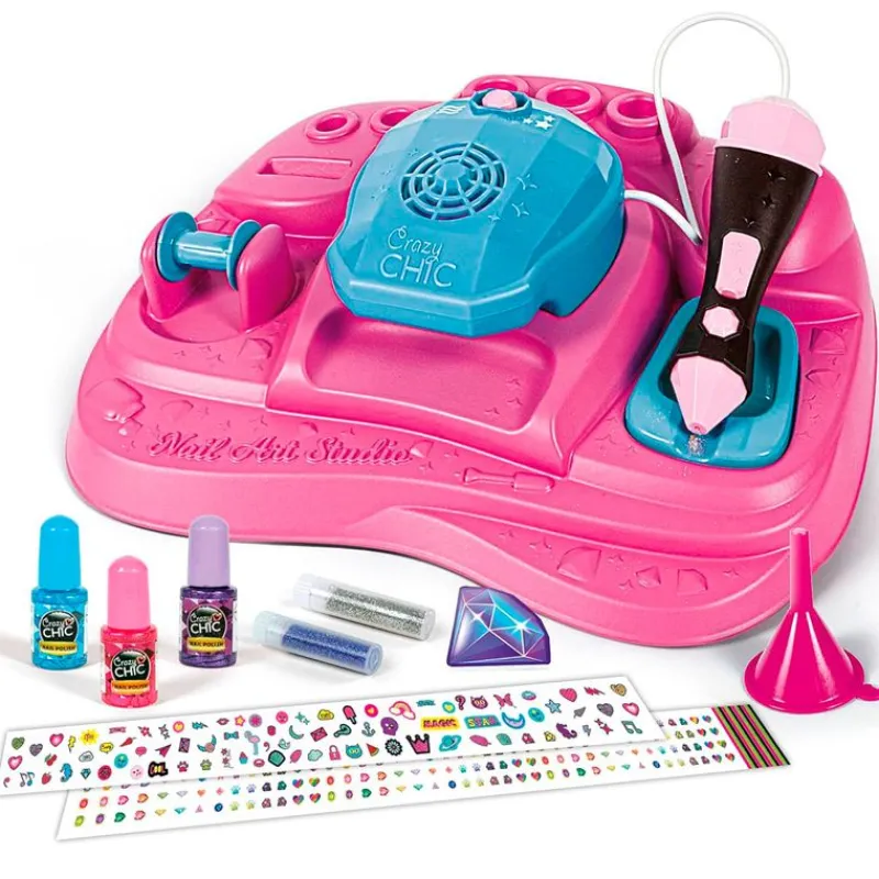 CLEMENTONI Crazy Chic Beauty Estudio de Uñas- Juegos Y Juguetes De Imitación