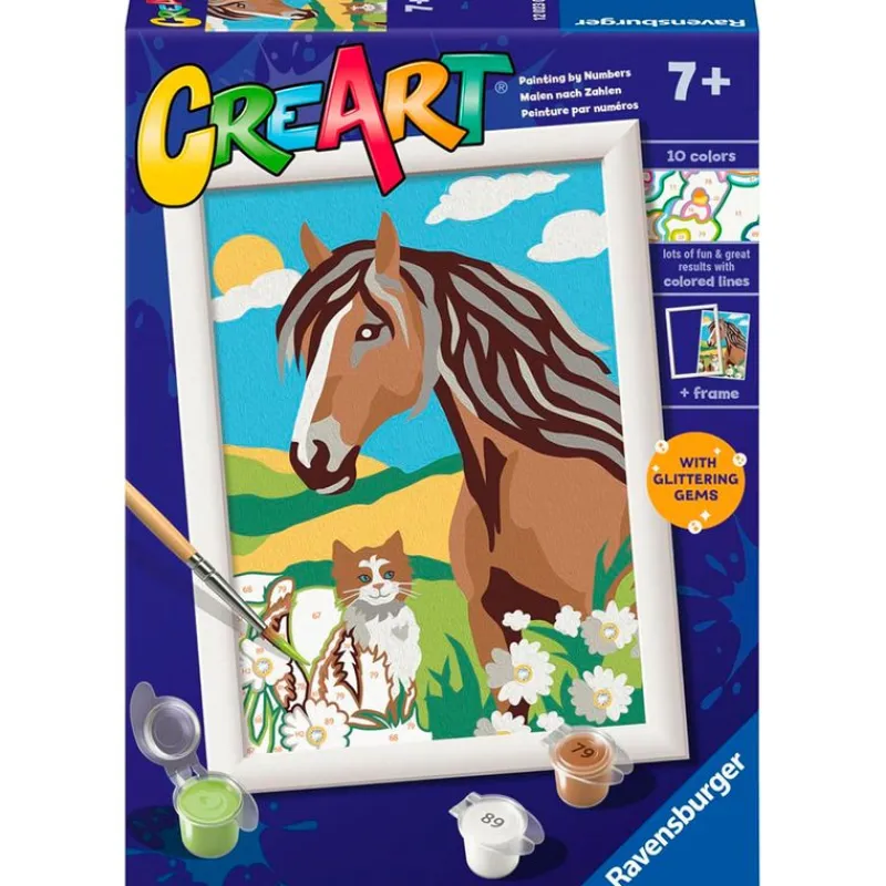 RAVENSBURGER Manualidades|CreArt Pintar x Números Amigos en el Prado