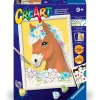 RAVENSBURGER CreArt Pintar x Números Caballo- Manualidades
