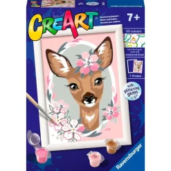 RAVENSBURGER CreArt Pintar x Números Cervatillo- Manualidades