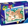 RAVENSBURGER CreArt Pintar x Números Conejitos- Manualidades