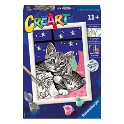RAVENSBURGER Manualidades|CreArt Pintar x Números Gatitos