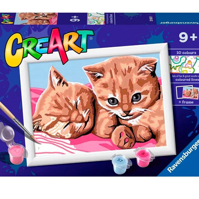 RAVENSBURGER Manualidades|CreArt Pintar x Números Gatitos