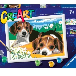 RAVENSBURGER Manualidades|CreArt Pintar x Números Jack Russel
