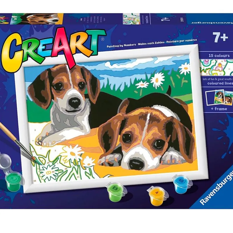 RAVENSBURGER Manualidades|CreArt Pintar x Números Jack Russel
