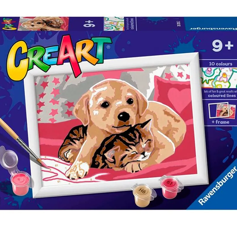 RAVENSBURGER CreArt Pintar x Números la Manta- Manualidades