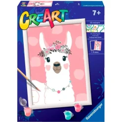 RAVENSBURGER CreArt Pintar x Números Llama- Manualidades