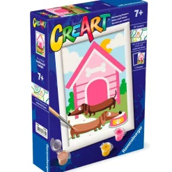 RAVENSBURGER Manualidades|CreArt Pintar x Números Perro Salchicha