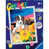 RAVENSBURGER CreArt Pintar x Números Perritos- Manualidades