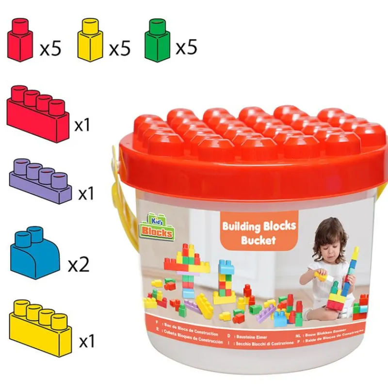 DRIM DISCOUNT Cubo 20 Bloques Construcción- Puzzles Y Construcciones