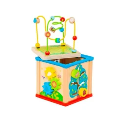 MOLTO Cubo actividades Madera- Juegos De Madera|Primera Infancia Y Preescolar