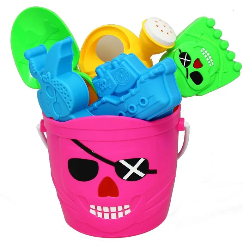 DRIM DISCOUNT Cubo de Playa Accesorios de Arena Rosa- Aire Libre