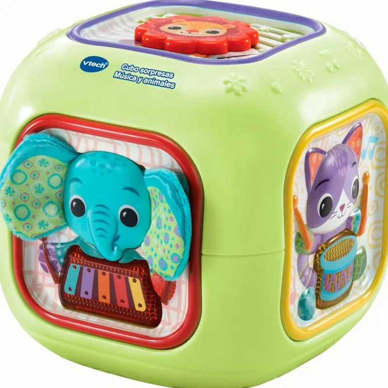 VTECH Cubo Sorpresas Música y Animales- Primera Infancia Y Preescolar