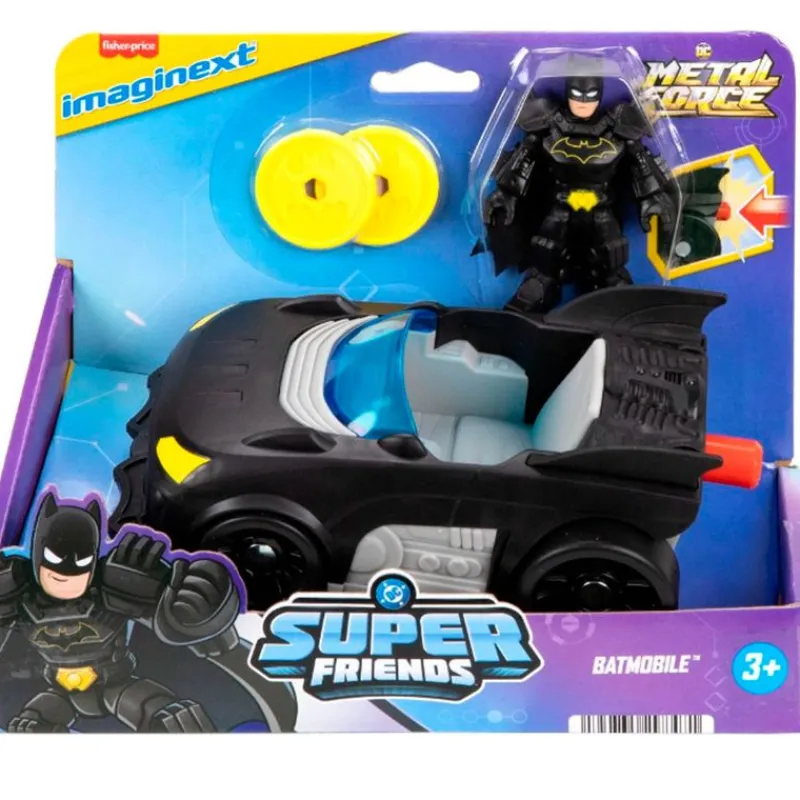 IMAGINEXT Figuras Y Figuras De Acción|Vehículos, Trenes Y Parkings|DC Metal Force Super Friends Vehículo Surtido