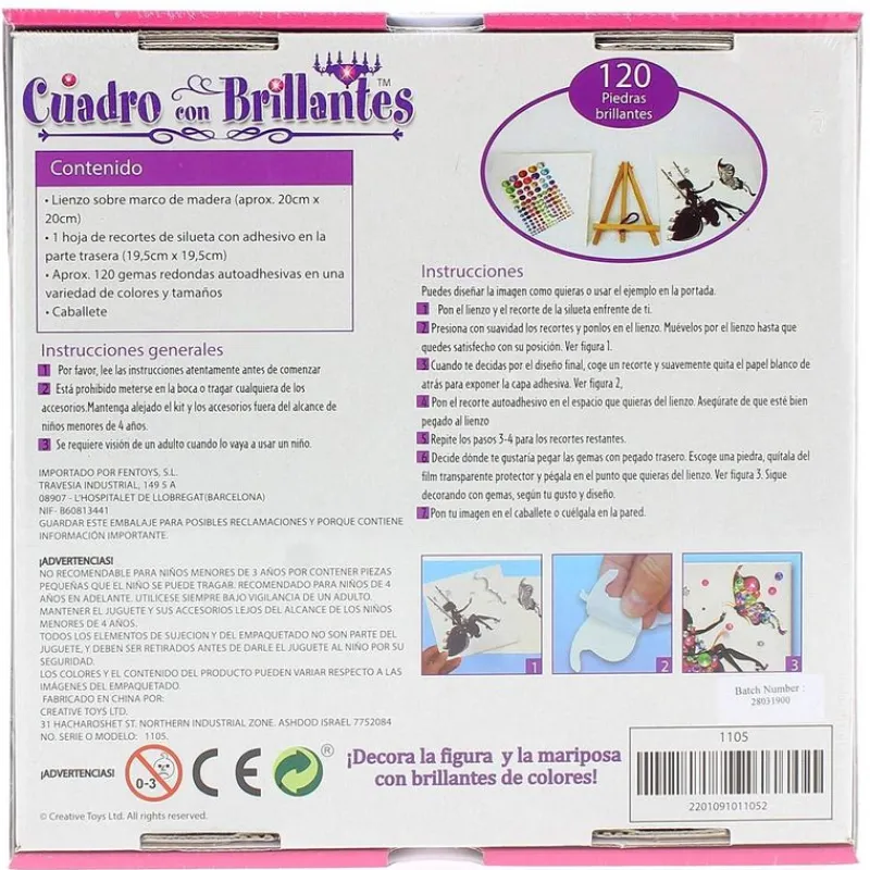 DRIM DISCOUNT Manualidades|Decora Cuadro Mariposa Brillo