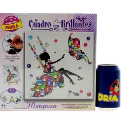 DRIM DISCOUNT Manualidades|Decora Cuadro Mariposa Brillo