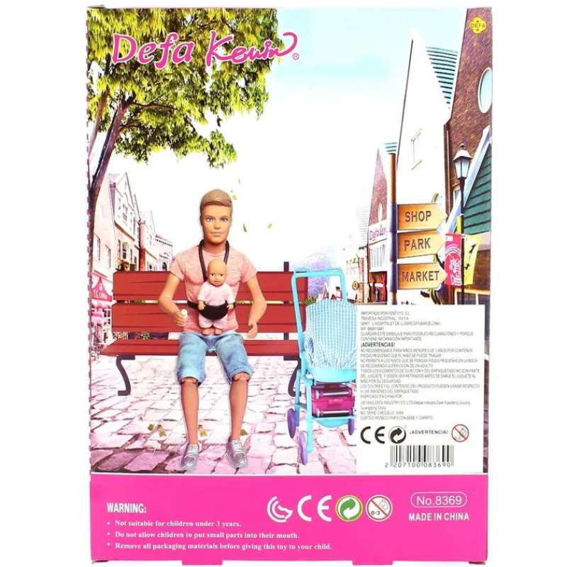 DRIM DISCOUNT Muñecas|Defa Kevin Muñeco con Bebé y Carrito Surtido