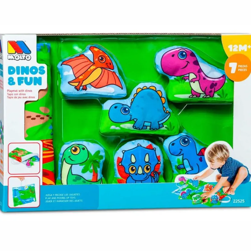 MOLTO Dinos & Fun Tapiz con Dinosaurios- Primera Infancia Y Preescolar|Figuras Y Figuras De Acción