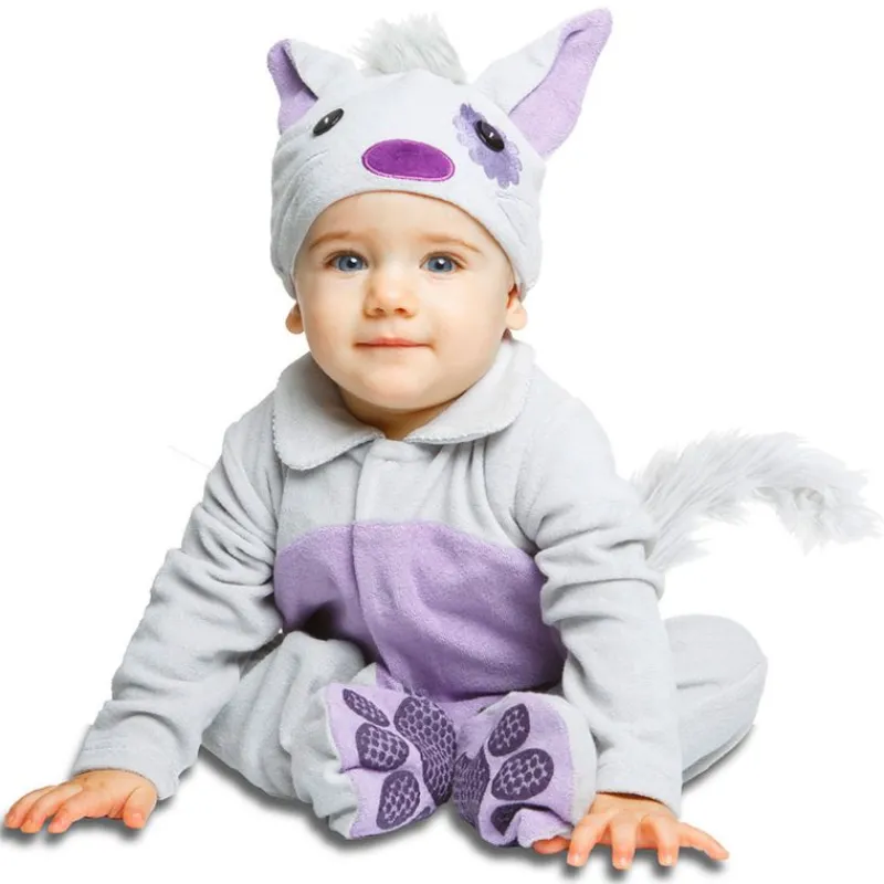 VIVING Disfraz Bebé Gatito Blanco y Lila- Disfraces Y Complementos|Disfraces Y Complementos