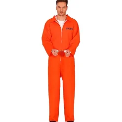 FIESTAS GUIRCA Disfraz de Convicto Naranja- Halloween