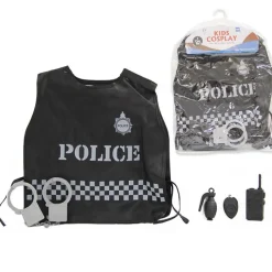 DRIM DISCOUNT Disfraz de Policía con Accesorios- Disfraces Y Complementos|Disfraces Y Complementos