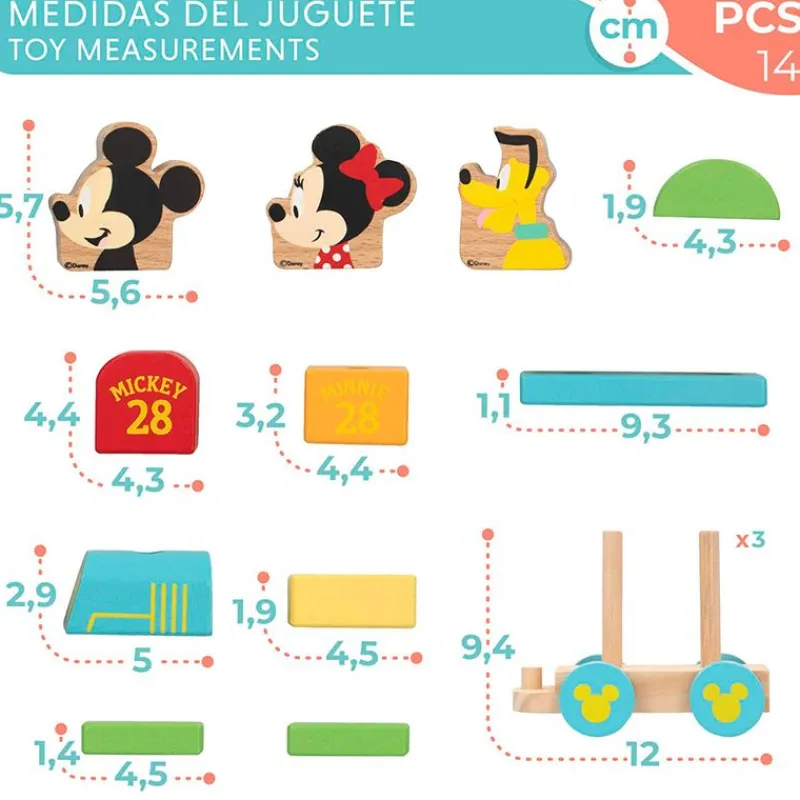 COLOR BABY Juegos De Madera|Disney Baby Tren de Madera