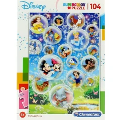 CLEMENTONI Puzzles Y Construcciones|Disney Classic Puzzle 104 Piezas
